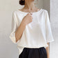 Women's Round Neck Loose Half Sleeve Top