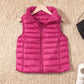 Lightweight down jacket women's Vest Short Size Large