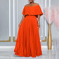 Women's Off-shoulder Pleated Dress