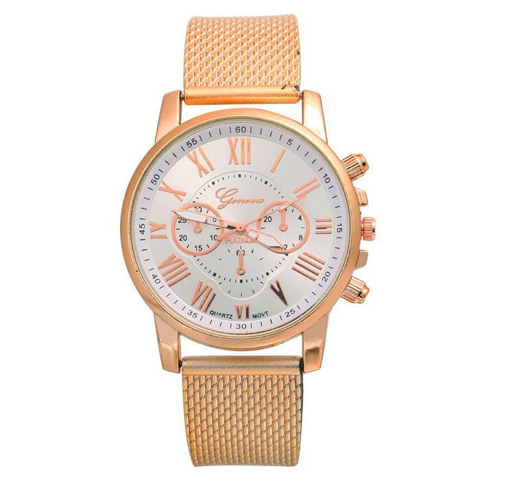 PVC multi-color face bracelet watch Roman digital face quartz watch WISH sale ladies Geneva watch