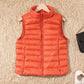 Lightweight down jacket women's Vest Short Size Large