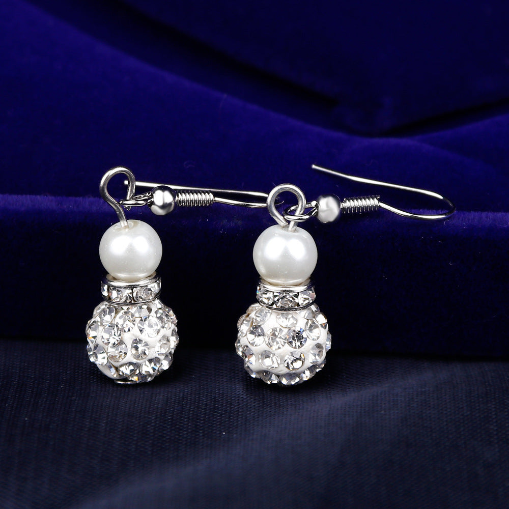 Foreign classic  selling bride wedding rings necklace earrings set of three