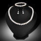 Foreign classic  selling bride wedding rings necklace earrings set of three