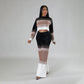 Tenue taille haute Pantalon droit Costume deux pièces
