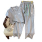 Summer Sportswear Set Fashionable Chanel-style Perfect For Petite Figures