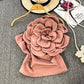 Pure Desire Three-dimensional Large Flower Diagonal Collar One-shoulder Top