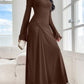 New Trumpet Sleeve Slim-fit Elegant High-elasticity Fashionable Dress