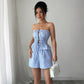Tied Top Shorts Two-piece Suit Women's Clothing