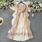Elegant V-neck Slim-fit Long Sequined Dress