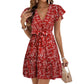 Women's Belt Waist-tied Jumpsuit Skirt