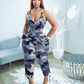 Women's Fashion Camisole Solid Color Pants Casual Set
