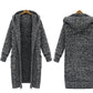 Cardigan hooded loose sweater