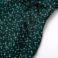 Polka dot flared sleeve jumpsuit