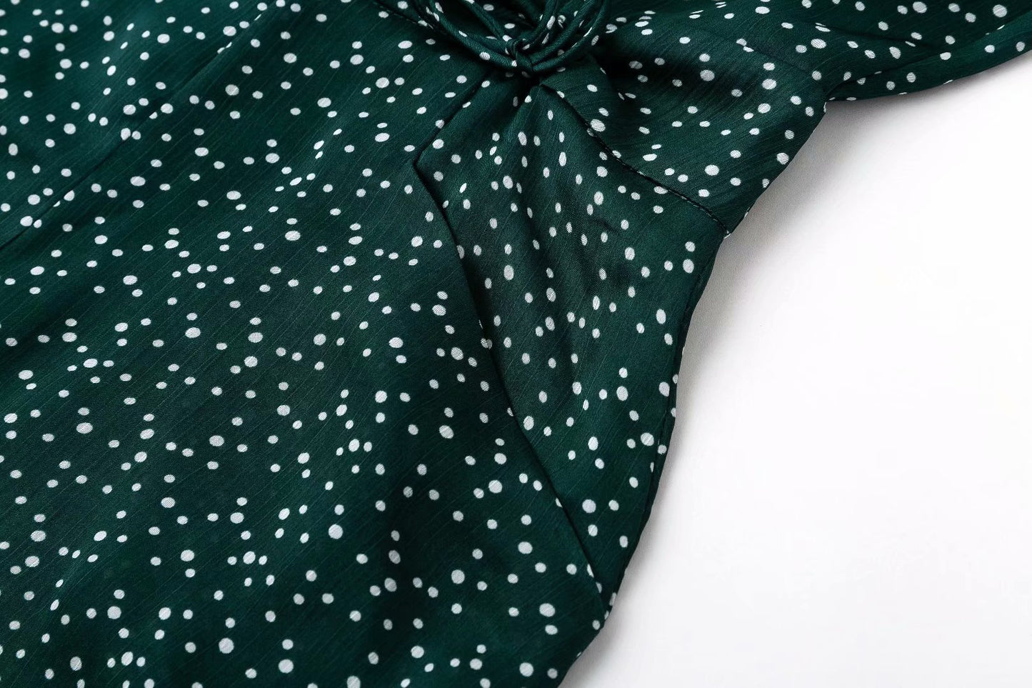 Polka dot flared sleeve jumpsuit