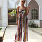Summer print jumpsuit casual pants