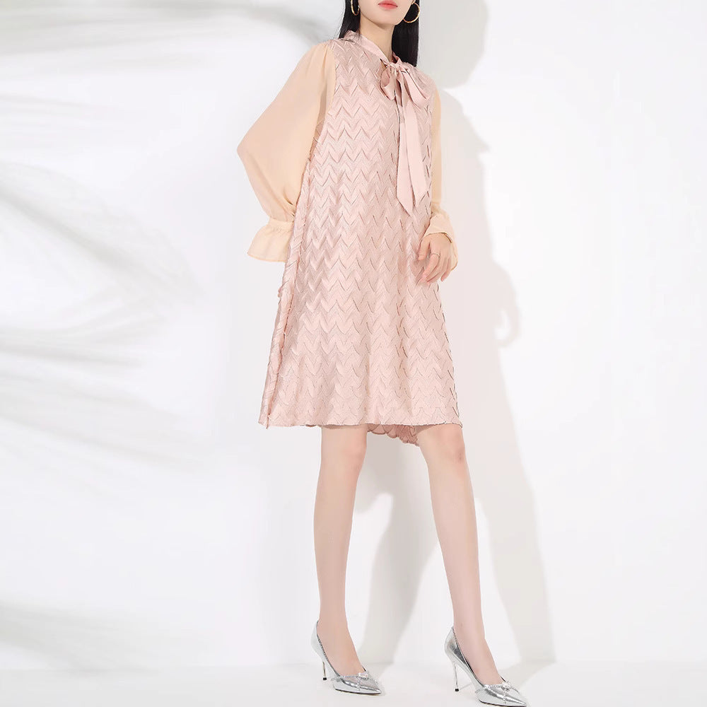 Women's Fashion Loose And Slimming Tie Dress
