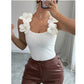 Three-dimensional Flower Elegant Spring And Summer Knitted Vest