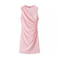 Women's Fashion Simple Pleated Decoration Dress