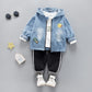 Ensemble trois pièces en denim pour enfants