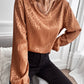 Women's New V-neck Pullover Leopard Print Shirt