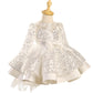 Bow Long Sleeve Puffy Girls Costume For Piano Performance