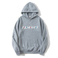 Sweat-shirt à capuche à manches longues et imprimé Letter Friend pour femme