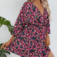 Printed V-neck Women's Clothing Dress