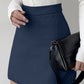 Women's High Waist Blue Split Skirt