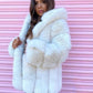 Fashion Temperament Faux Fur Coat Women's Mid-length