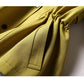 Autumn Fragrance Green Windbreaker Women's Short Waist