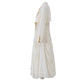 Women's Elegant Lapel And Waist Tight Long Sleeve Dress