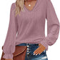 European And American Style Women V-neck T-shirt