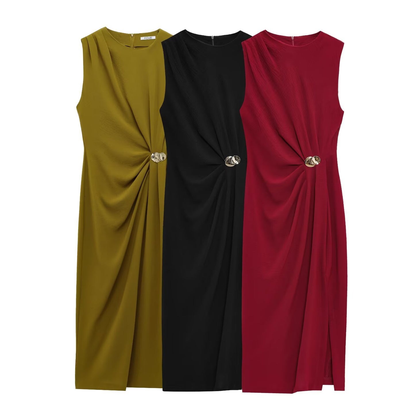 European And American Style French Minority Pleated Dress Women