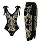 Long Dress Conservative V-neck Slim Fit Women's Suit