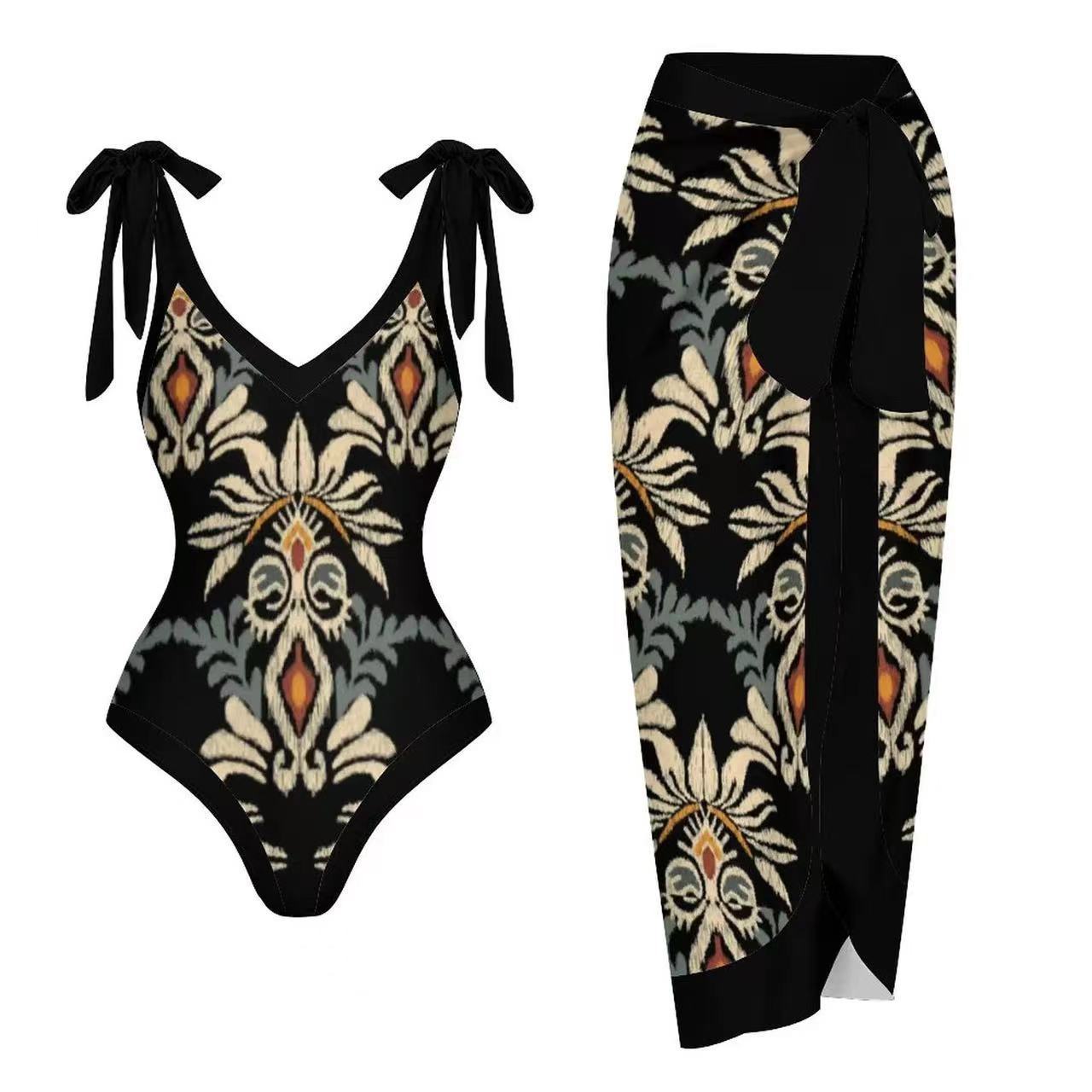Long Dress Conservative V-neck Slim Fit Women's Suit