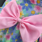 Girls' Printed Big Bow Suspender Dress