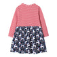 Children's Cotton Hemp Long Sleeve Retro Princess Skirt