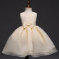 Robe de mariée bébé de haute qualité, robe bébé fille, fleur crochet enfants, vin pleine lune d'un an, robe de mariée en gros
