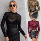 Mesh Bottoming Shirt Thin See-throughFlattering Top For Women