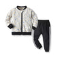 Baseball Uniform Cotton Star Print Casual Clothes Jacket Children Sportswear Suit