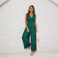 Sleeveless Stylish Waist-cinching Jumpsuit For Women