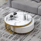 Fashion Net Red Marble Round Coffee Table