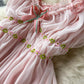 Super Fairy Temperament Sweet V-neck Pleated Pleated Skirt