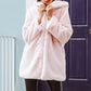 Faux Fur Plush Hooded Fur Coat Women's Fluffy Coat