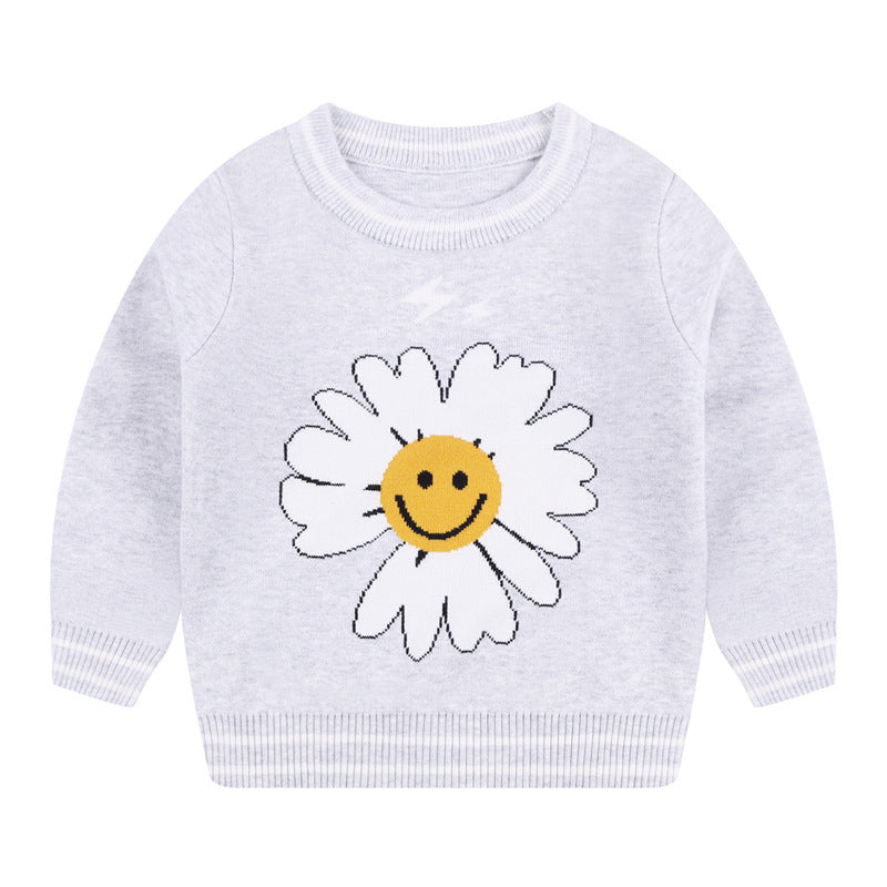 Children's smiley knitted sweater