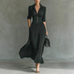 Solid Color Pleated Waist Tight Elegant Dress For Women