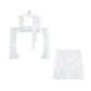 Lace Flower Little Suspenders Split Skirt Two-piece Suit
