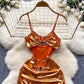 Cutout Metal Buckle Sling Dress