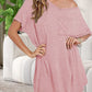 Single Side Chest Pocket Loose Casual And Comfortable T-shirt Dress