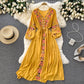Women's Waist Slimming Mid-length Travel Vacation Dress